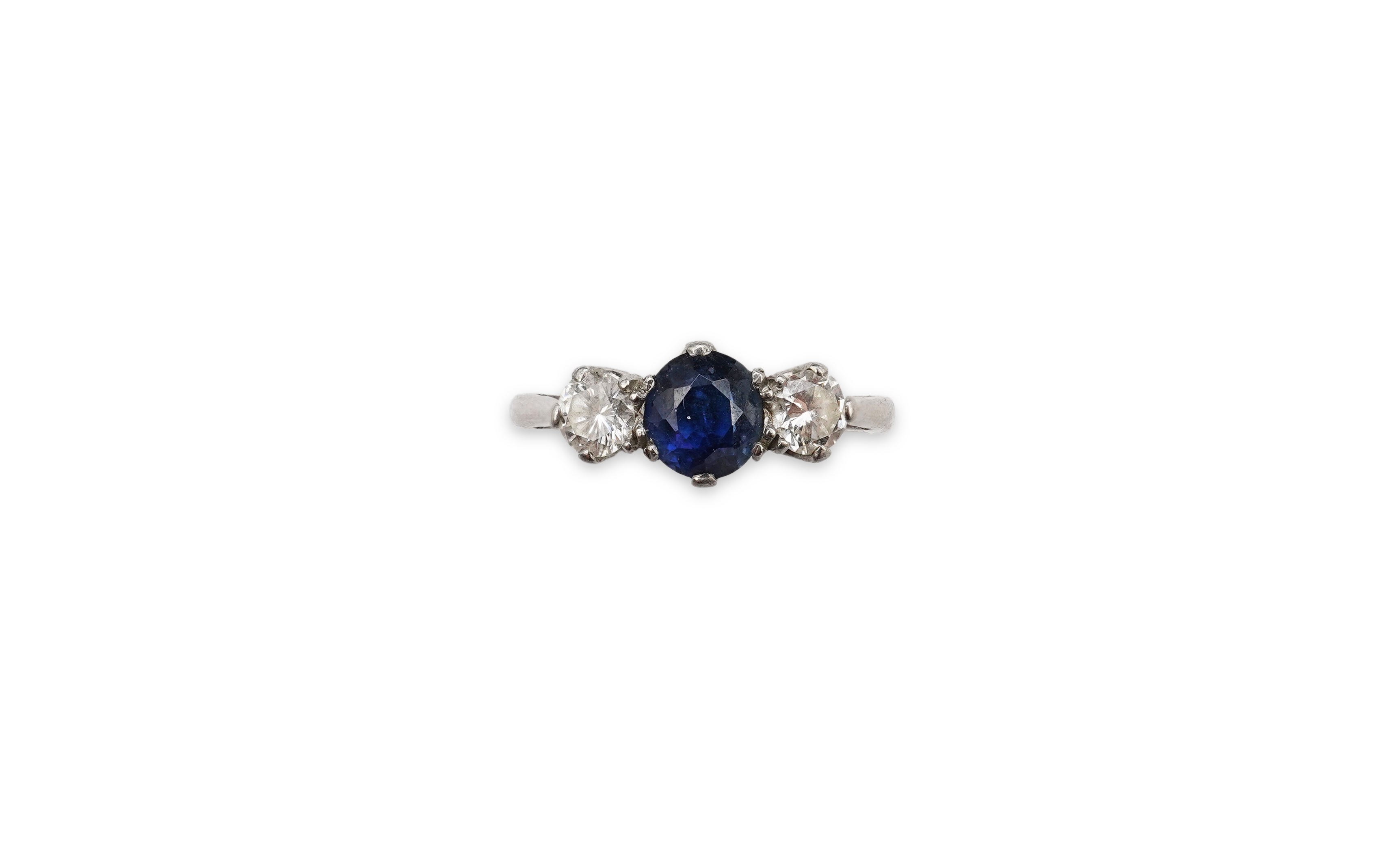 A sapphire and diamond ring